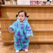 Mandotos cute animal baby jumpsuit with hood, zipper closure, soft fabric, featuring adorable animal face and ears for infants.