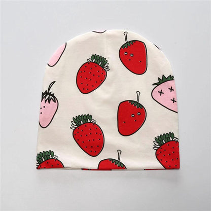 Cute cotton baby hat from MANDOTOS for infants and toddlers, soft, breathable headwear with a charming design for little ones.