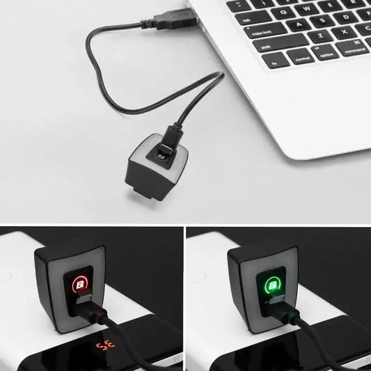 MANDOTOS Cyclist's Beacon USB rechargeable waterproof bike light mounted on a bicycle for visibility and safety during night riding