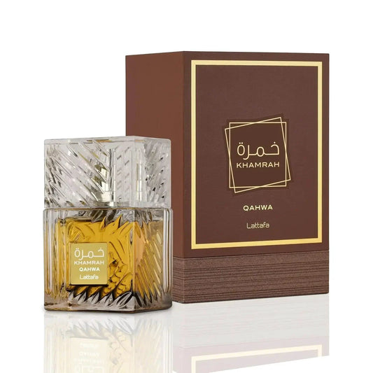 Darey Khamrah 100ml men's cologne by MANDOTOS with a sleek bottle, featuring a lasting wood scent for confident men.
