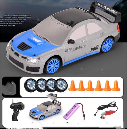 Mandotos 2.4G 4WD RC Drift Car GTR AE86 model remote control racing car toy for children and Christmas gifts.