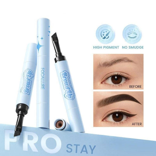 Mandotos 2-in-1 3D eyebrow gel and eyeliner pencil in three colors, waterproof, long-lasting eyebrow pomade and makeup enhancer.