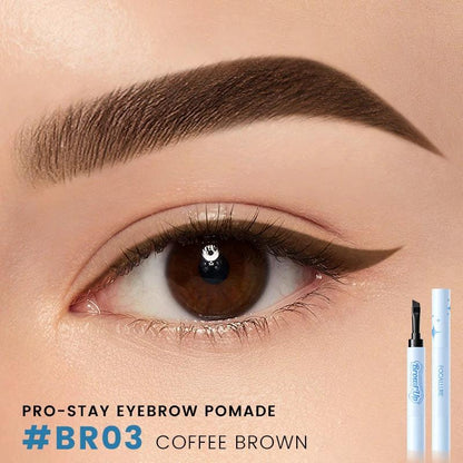 Mandotos 2-in-1 3D eyebrow gel and eyeliner pencil in three waterproof, long-lasting colors for eyebrow and eye makeup.