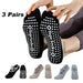 Mandotos women's yoga socks with non-slip grips and straps, designed for Pilates, ballet, dance, and barefoot workouts.