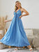 Mandotos women's bohemian halter maxi dress, sleeveless and flowy, perfect for summer beachwear and casual outdoor occasions.