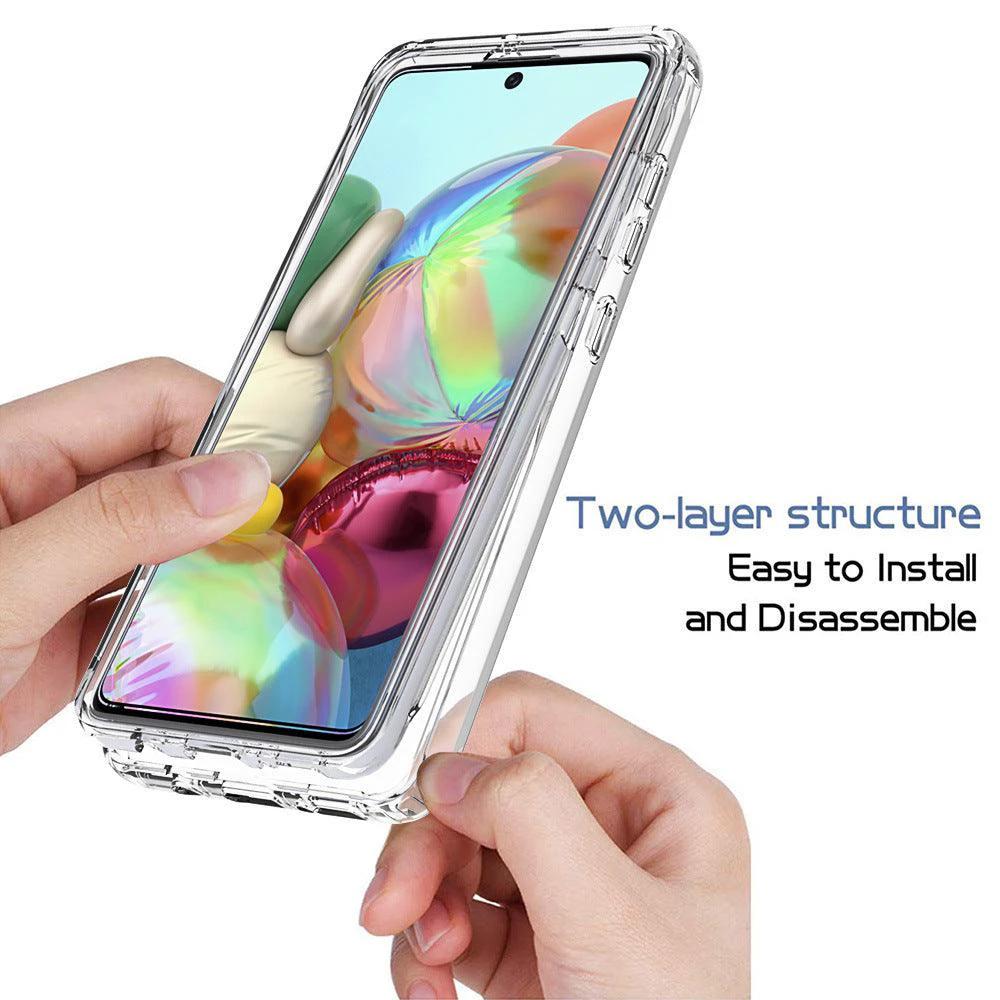 Mandotos ClearShield transparent anti-drop phone case with sleek design offering ultimate protection and visibility.