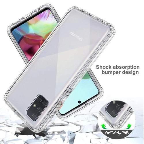 Mandotos ClearShield transparent anti-drop phone case showing sleek design and precise cutouts for a smartphone.