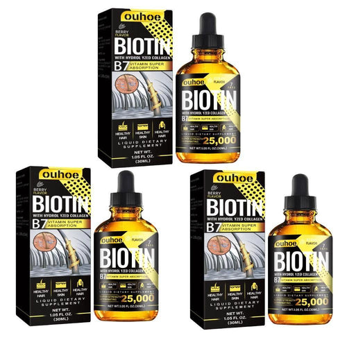 Mandotos Collagen B7 Vitamin Hair Oil bottle, designed to strengthen and revitalize hair with nourishing ingredients.