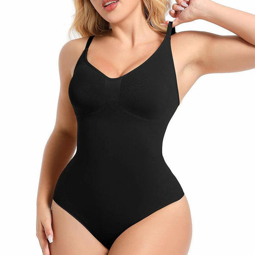 Mandotos seamless boyshorts shapewear bodysuit for women, slimming plus size faja sculpting body shaper, smooth and comfortable fit