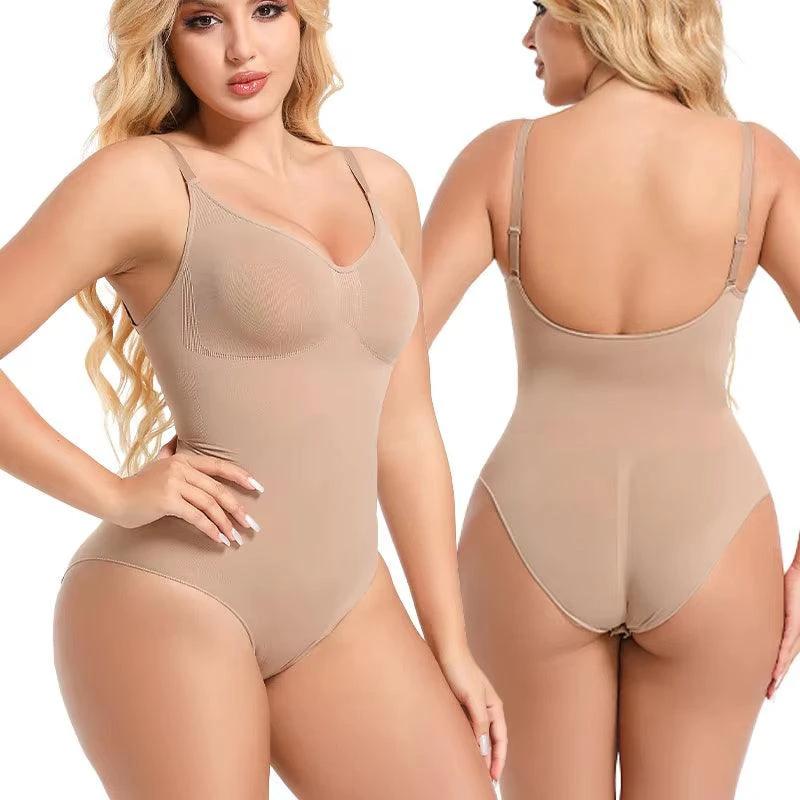 Mandotos seamless boyshorts shapewear bodysuit, plus size, slimming Fajas, sculpting body shaper for women, comfortable and discreet fit.
