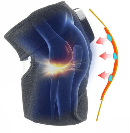 Mandotos electric infrared knee massager with adjustable heat and compression for joint and muscle relief, portable and lightweight.