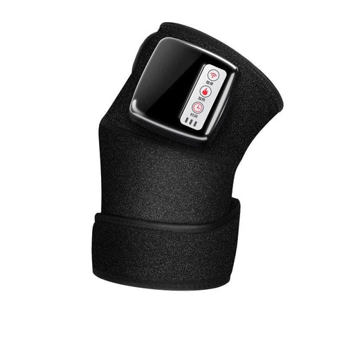 Mandotos electric infrared knee massager with adjustable heat and compression for joint and muscle relief, portable design.