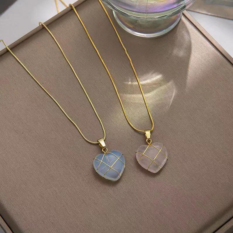 Mandotos fashion moonstone necklace featuring a cartoon princess love girl pendant, stylish jewelry for girls and women