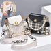 Mandotos women's crossbody bag with pearl chain, cute princess wallet design, summer style, classic shoulder bag for women.