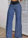 Girls' solid color high waist slimming home pants by MANDOTOS, featuring hollow design and versatile, comfortable fit.