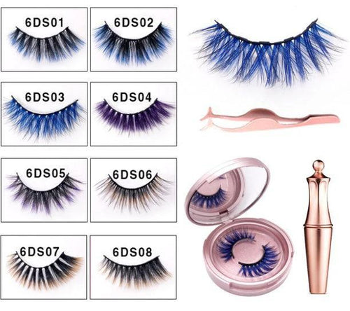 Mandotos Glamour Lash Co. magnetic false eyelashes set with sleek lash strips for effortless, stunning eye makeup.