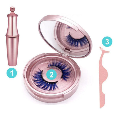 Mandotos Glamour Lash Co. magnetic false eyelashes set with natural-looking lashes for effortless glam and stunning eye enhancement.