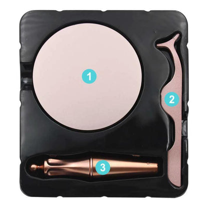 Mandotos Glamour Lash Co. magnetic false eyelashes set with natural-looking, effortless glam for stunning eye enhancement.