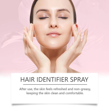 Mandotos Hair Identifier Spray for Face Dermaplaning, a women's grooming tool used to identify facial hair during skincare.