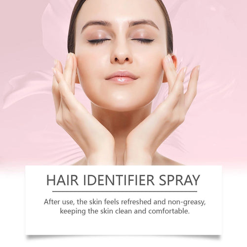Mandotos Hair Identifier Spray for Face Dermaplaning, a women's grooming tool used to identify facial hair during skincare.