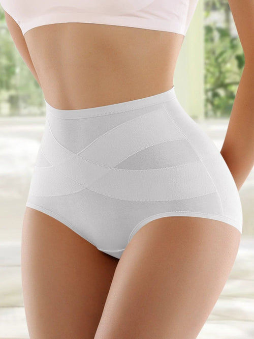 Mandotos high waist shaping briefs for women, large size, designed to enhance curves and provide comfortable support.