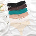 Ice Silk G-String Thong Set for Women by MANDOTOS, seamless low-waist design with hollow out T-back, sexy lingerie look.