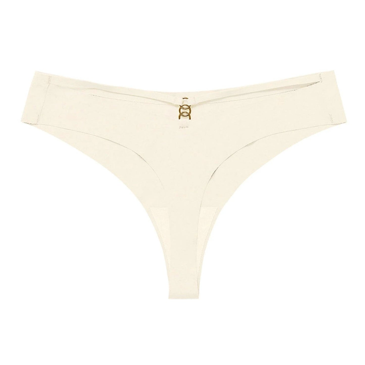 Mandotos Ice Silk G-String Thong Set for Women with seamless low-waist design and hollow out T-back, comfortable and sexy lingerie.