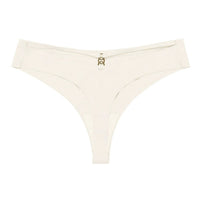 Mandotos Ice Silk G-String Thong Set for Women with seamless low-waist fit and hollow-out T-back design, confident and sexy lingerie.