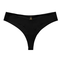 Ice Silk G-String Thong Set for Women with seamless low-waist design and hollow-out T-back, by MANDOTOS, sexy and comfortable lingerie.