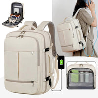 Mandotos large capacity backpack with multiple pockets and computer compartment, ideal for travel and daily use