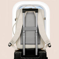 Mandotos large capacity backpack with multiple pockets, ideal for computer travel and daily use, shown with compartments and adjustable straps.