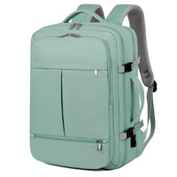 Mandotos large capacity backpack with multiple pockets and space for a computer, ideal for travel and daily use