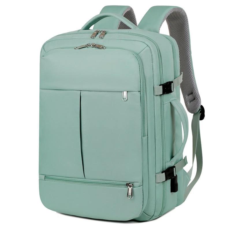 Mandotos large capacity backpack with multiple pockets and space for a computer, ideal for travel and daily use