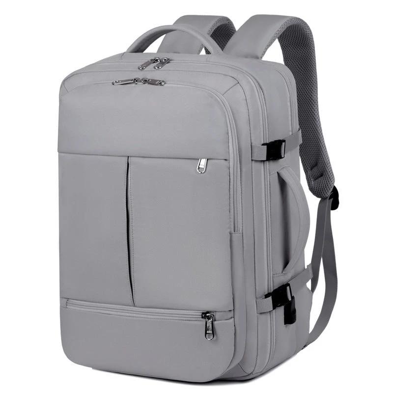 Large capacity MANDOTOS backpack with multiple pockets and a compartment for laptops, ideal for travel and daily use.