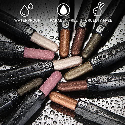 Mandotos LUXAZA shimmering neutral brown eyeshadow sticks set with six versatile shades for creating stunning eye looks.