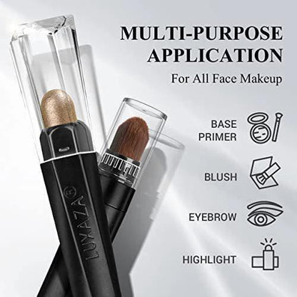 Mandotos Luxaza shimmering neutral brown eyeshadow sticks set with six versatile shades for creating stunning eye looks.