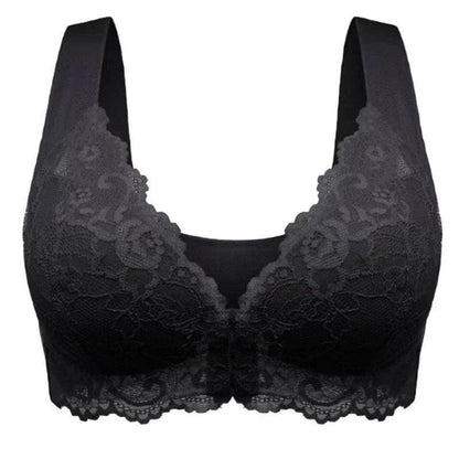 Mandotos LuxeLace women's breathable gathered lace underwear with comfortable fit and soft fabric, non-steel design.