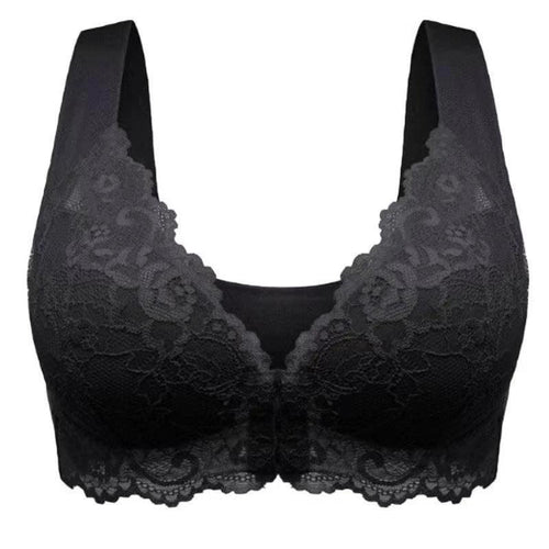 Mandotos LuxeLace women's breathable gathered lace underwear with comfortable fit and soft fabric, non-steel design.