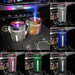 Mandotos luxury diamond car humidifier with LED light and aromatherapy diffuser, showcasing its elegant design and sleek features.