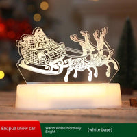 MANDOTOS Christmas 3D LED acrylic night light ornament with festive holiday design, ideal as a gift or holiday decor for kids.