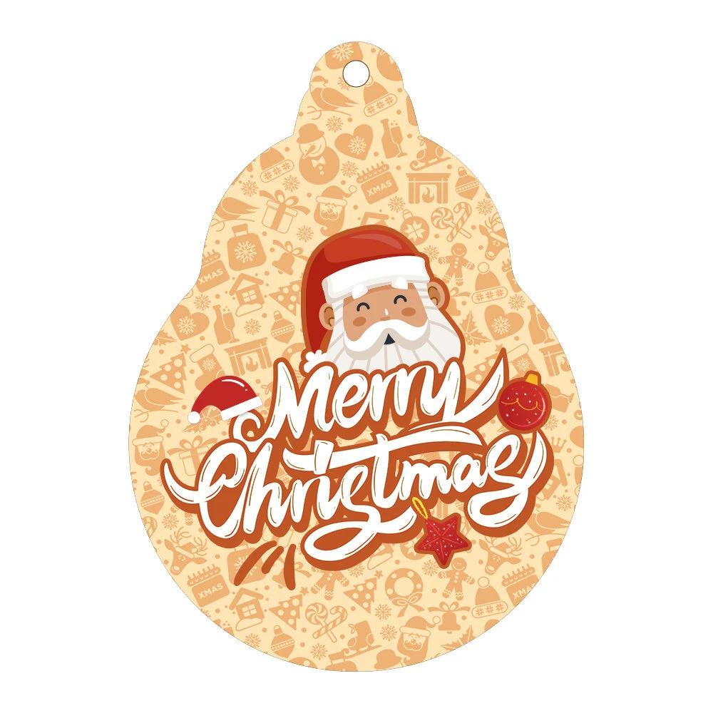 Mandotos Christmas car pendant ornament hanging from a car rearview mirror, festive holiday decor for car and home.