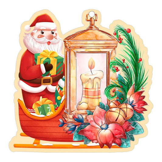 Mandotos Christmas car pendant hanging ornament for car and home decoration, festive holiday decor with a holiday-themed design.