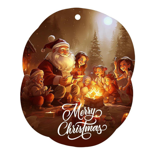 Mandotos Christmas car pendant hanging ornament for car and home decor, featuring festive holiday design and vibrant colors.