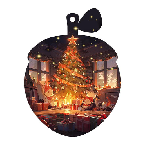 Mandotos Christmas car pendant ornament hanging from a car rearview mirror, festive holiday decor for car and home decoration