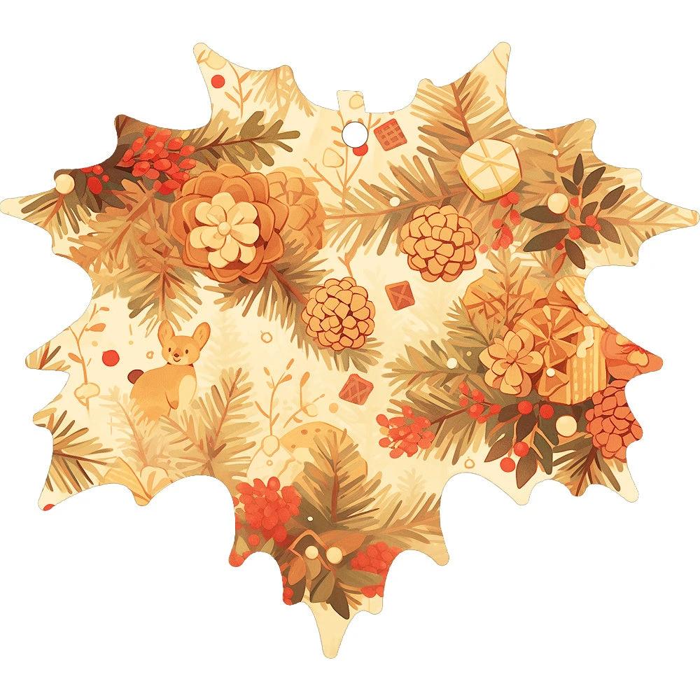 Mandotos Christmas car pendant hanging ornament for car and home decoration, festive holiday decor with holiday-themed design