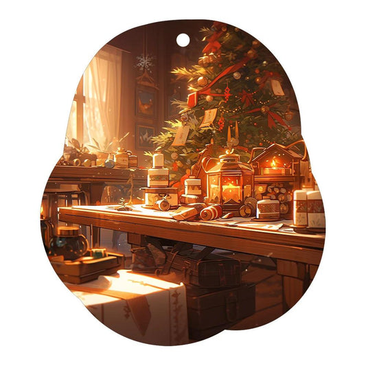 Mandotos Christmas car pendant ornament hanging with festive holiday design for car and home decoration.