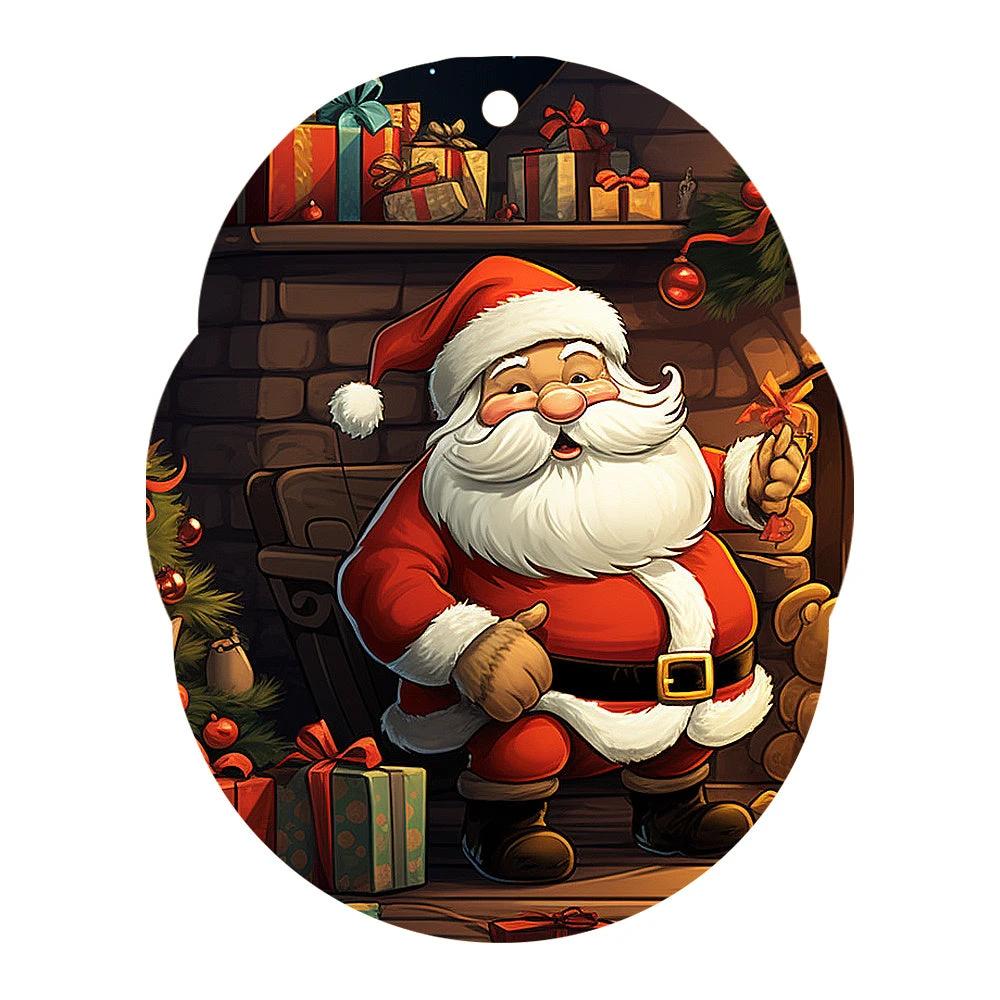 Mandotos Christmas car pendant hanging ornament for car and home decoration, festive holiday decor with holiday-themed design.
