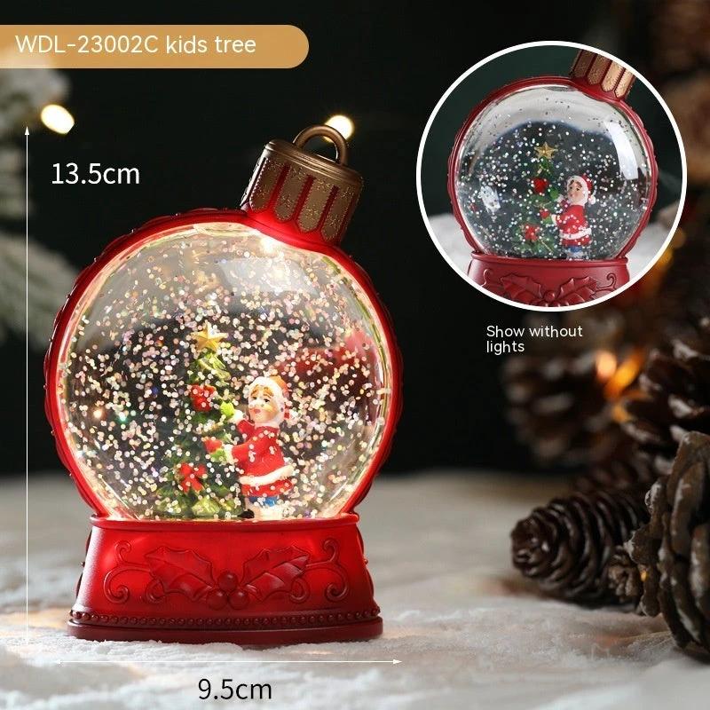 MANDOTOS Christmas flame light with flickering LED glow, holiday decoration with luminous, simulated flame for festive ambiance