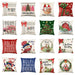 Mandotos Christmas pillow cover featuring snowflake stamping design, festive holiday decor for sofa or bed.