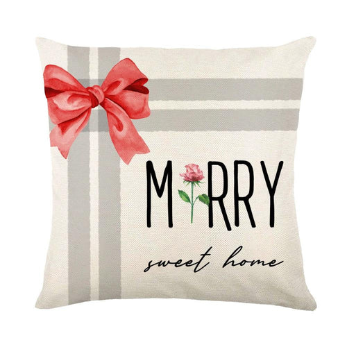 Mandotos Christmas pillow cover with snowflake stamping design, festive holiday decor for cushions or throw pillows.